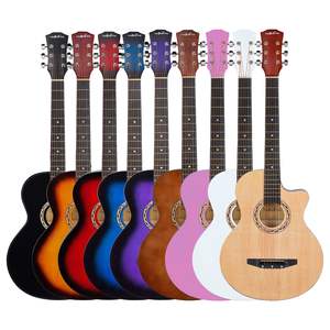 <span class=keywords><strong>Guitarra</strong></span> Acústica <span class=keywords><strong>para</strong></span> Principiantes de 38 Pulgadas, 6 Cuerdas, Colorida, de Alto Brillo, Instrumentos Musicales Personalizados al por Mayor de China - Product Image 1