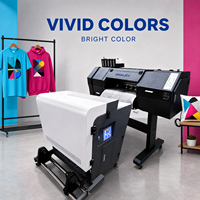 Printer DTF Kecepatan Tinggi 60 70 XP600 I1600 I3200 Printer Film Transfer Langsung Dengan Mesin Pengocok Bubuk DTF untuk Kaos
