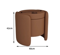 Tabouret de rangement en cachemire d'agneau au design nordique personnalisable, banc pour chambre à coucher, dressing, salle à manger, chaise à langer, espace de rangement