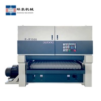 Machine à poncer à bande large automatique à haute rigidité en acier inoxydable de 1500 mm, moteur de 56 kW pour le meulage et le polissage de surface