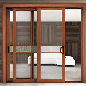 <span class=keywords><strong>Porte</strong></span> <span class=keywords><strong>coulissante</strong></span> en aluminium, <span class=keywords><strong>porte</strong></span> <span class=keywords><strong>coulissante</strong></span> à double vitrage étanche avec réduction du <span class=keywords><strong>bruit</strong></span> pour balcon, villa, résistance aux impacts des ouragans - Product Image 5