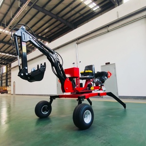 Mini-excavatrice araignée China Rail capable de pivoter à 360 degrés et équipée d'un moteur à essence, conforme aux normes CE et EPA - Product Image 1
