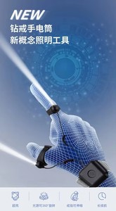 Linterna Recargable de Anillo para Dedo, Luz Montada en la Muñeca, Iluminación Exterior, Luz para Correr de Noche, Luz de Trabajo de Reparación - Product Image 5