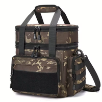Sac à déjeuner double pour hommes, sac isotherme pour adultes, boîte à lunch thermique, sac isotherme étanche et anti-fuite