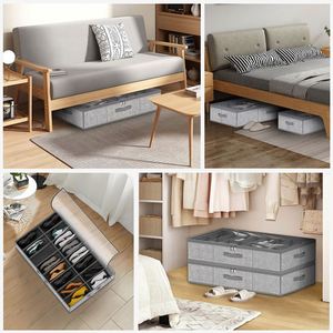 Transparent Square <b>Bed</b> Shoe <b>Storage</b> <b>Box</b> Thickened <b>Plastic</b> Stackable Zipper Space Saving Multifunctional <b>for</b> Home Living Room - Product Image 4