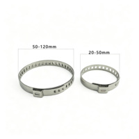 Collier de serrage réglable en acier inoxydable 304 à une seule oreille, attache de soufflet de joint homocinétique automobile