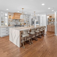 Muebles para el Hogar Modelo 2026, Muebles de Cocina de Madera Sólida, Materiales de Construcción Nuevos