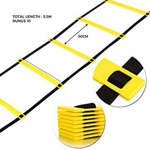 Bóng đá tập thể dục có thể điều chỉnh PP cố định Nấc thang thể thao Kit nhanh nhẹn thang bộ - Product Image 3