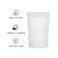 Sac personnalisable, sacs en plastique avec fermeture à glissière, refermable, pour emballage alimentaire, doypack, 100 unités