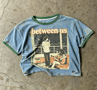 T-shirts personnalisés OEM DTG en coton 100% délavé, effet vieilli, color block, style streetwear vintage, coupe courte, vente en gros pour femmes et hommes