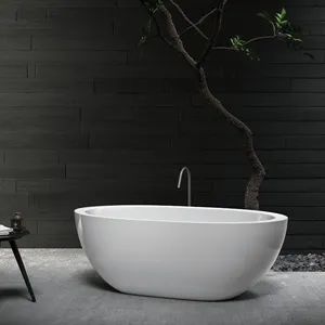 Luxury Wholesale Indoor Corner Eco-friendly Acrylic Massage Stone Free Standing Bathtub Portable Bath Tub For Adults