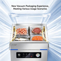 Mesin Vacuum Sealer Industri Otomatis Satu Ruang Penghisap Vakum Elektrik Kontrol Digital Akurasi Tinggi 220V untuk Kantong Plastik