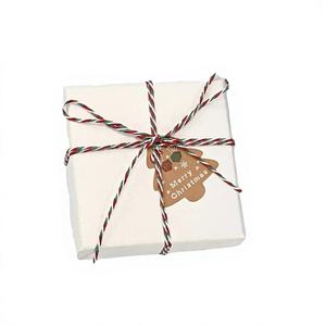 Cordel de Algodón Multicolor (Blanco, Verde, Rojo) de 2mm*100m, para Envolver Regalos, Manualidades, Decoración del Hogar, Art Deco, para Todas las Temporadas - Product Image 4