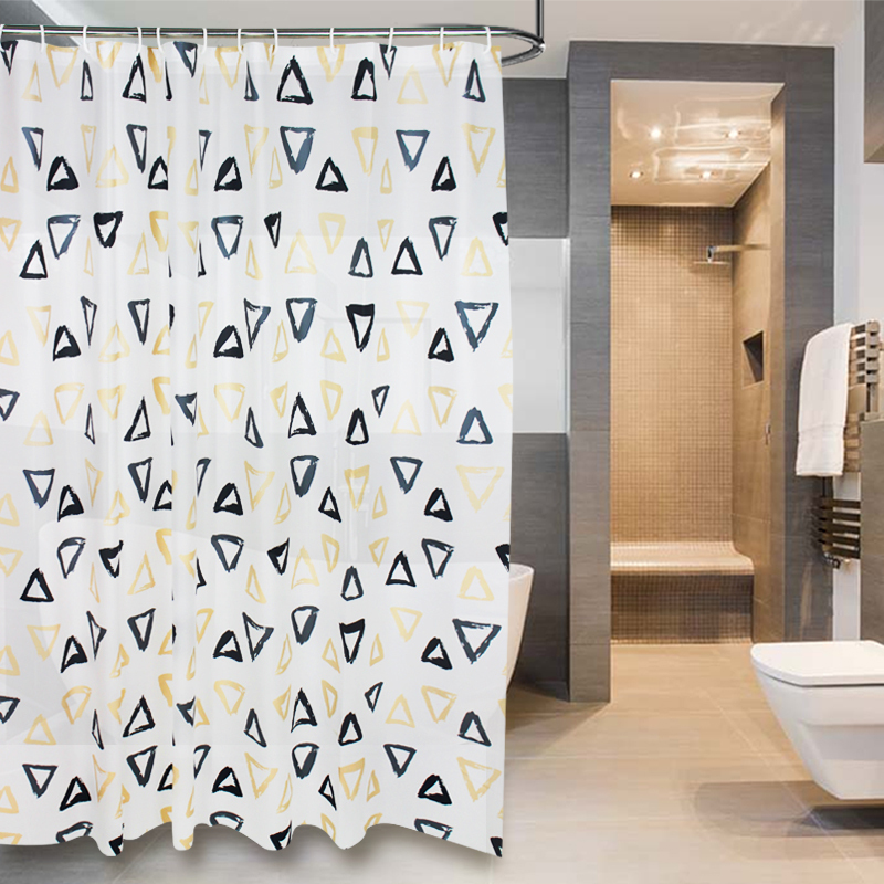 Printed PEVA Shower Curtain Waterproof Anti