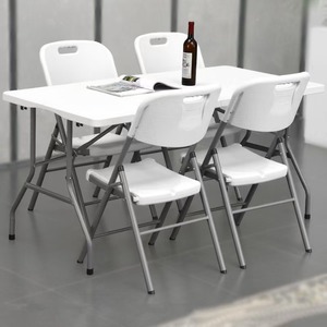 Chaises et tables de banquet de mariage pliables en plastique 180*74*74CM, <span class=keywords><strong>table</strong></span> pliante portable pour le camping et les événements - Product Image 2