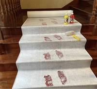 Tapis de protection temporaire auto-adhésif, imperméable et résistant à la peinture, sous-couche antidérapante pour rénovation