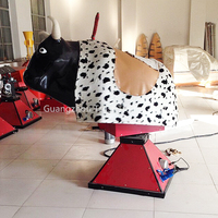 Boîte de contrôle de taureau de rodéo mécanique tour de taureau gonflable rebondissant deux joueurs taureau mécanique