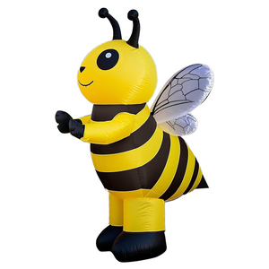 Costume d'abeille gonflable coloré et amusant pour enfants, accessoires d'animaux licorne pour fête créative d'Halloween - Product Image 3
