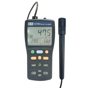 Compteur de CO2 et capteur de température et d'humidité TES-1370H avec mesure continue et écran LCD à trois lignes - Product Image 2