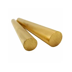 真ちゅう製銅棒ゴールドカラー真ちゅう製丸型フラットバーOem承諾
