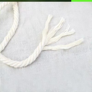 Cordon en coton <span class=keywords><strong>macramé</strong></span> torsadé RIOOP, prix d'usine, 3 mm-30 mm, couleur blanche, multi-usages, 100% coton - Product Image 5