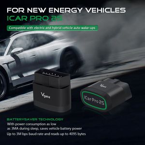 Vgate iCar Pro 2S ELM327 Bluetooth 5.2 V2.3 Scanner OBD pour voiture, outil de <span class=keywords><strong>diagnostic</strong></span> automobile EV amélioré, BimmerCode pour IOS Android PC - Product Image 4