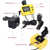 Testeur de pH pour aquarium, moniteur de température et d'humidité à long terme, stylo de test, détecteur pour aquarium, testeur de qualité de l'eau de l'aquarium, testeur d'acidité