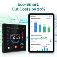 Termostat Pemanas Lantai Pintar WiFi Tuya Layar Sentuh 3A Pengontrol Suhu dengan Alexa Google Home untuk Hotel Villa