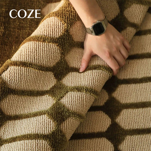 Nouveau design 2026 – <span class=keywords><strong>Tapis</strong></span> moderne à motif à carreaux sur mesure pour <span class=keywords><strong>salon</strong></span> et chambre à coucher - Product Image 1