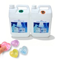 Gel de silicone transparent et sûr pour la peau, souple et collant, 5KG A + 5KG B, pour moulage, anti-stress, loisirs créatifs et jouets DIY