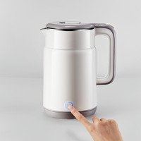 Bouilloire électrique sans fil en acier inoxydable 304 de 1,7 L, 1500 W, arrêt automatique, base rotative à 360°, usage domestique, hôtelier et commercial