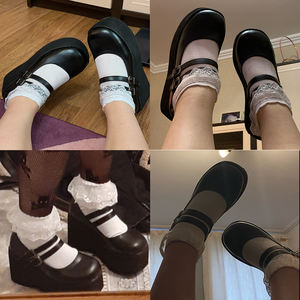 Женские туфли-лодочки DORATASIA, милые туфли на платформе, высокий каблук, в готическом стиле, стиль панк, Лолита - Product Image 4