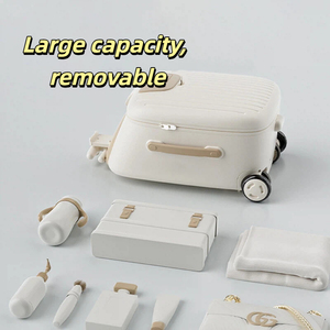 <span class=keywords><strong>Valigia</strong></span> Passeggino per Bambini con Manico Telescopico in Materiale PP, Design Richiudibile - <span class=keywords><strong>Valigia</strong></span> da Viaggio Cavalcabile per Bambini e Neonati - Product Image 4
