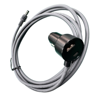 Cable de Alimentación para Auto Utech de 2M/6.5 Pies para Starlink Mini, Cargador Tipo-C para Auto de 12V-24V con Voltímetro, Cable con Malla de Protección de PVC, Mini Cámara