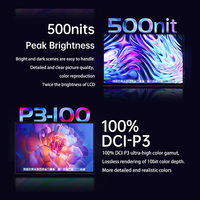 Écran portable OLED tout-en-un de 14 pouces, écran tactile AMOLED, 16:10 UHD 3840x2400p, 500 nits, type C, 60 Hz, matériau en alliage d'aluminium