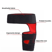 Attelle de soutien de la hanche à compression réglable Fitness Sports Équipement de protection pour le soulagement de la douleur sciatique et les blessures à l'aine