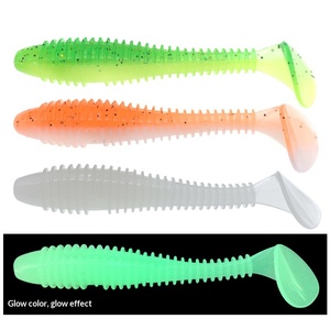 <span class=keywords><strong>Esca</strong></span> Artificiale Morbida in PVC a Coda a T Bicolore, Micro Verme Bionico per la <span class=keywords><strong>Pesca</strong></span> al Bass, Senza Ami, Vendita all'Ingrosso - Product Image 3
