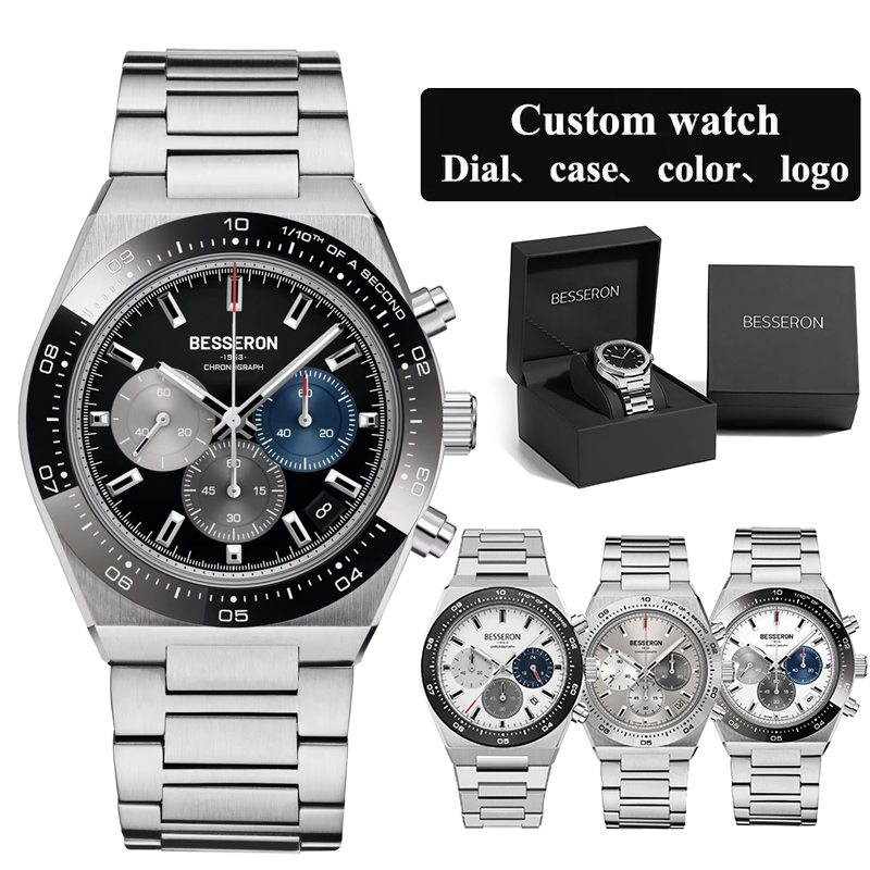Chronograph Watch VD53 Movement Luxury Customizable