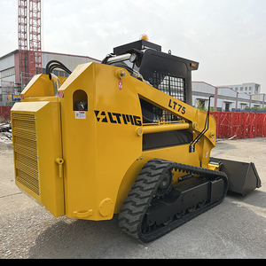 Pabrik Cina selip Steer Loader salju Sweeper crawler <span class=keywords><strong>Skid</strong></span> steer loader track Loader dengan pelempar salju - Product Image 4