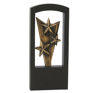 Trofeo Metálico Antiguo Premium con Diseño Grabado y Acabados Elegantes para Eventos Deportivos - Product Image 1
