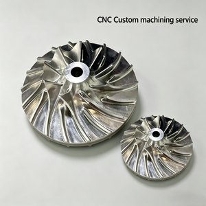 Accessoires d'hélice marine en alliage d'aluminium, pales de turbine à 5 lames, impeller, pièces usinées CNC à cinq axes, surface personnalisable - Product Image 2