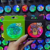 Kedatangan Baru Magnet Kulkas Pokémon 30th Anniversary Kartun Kreatif Keren 3D Ukiran Laser Menyala