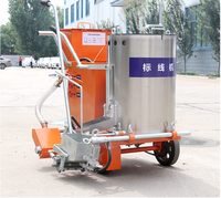 Machine de pulvérisation sans air Offre Spéciale Machine de marquage de routes en plastique 5.5Hp
