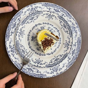 French Retro Rose Flower <b>Ceramic</b> <b>Plate</b>-Pure White Western Dinner Afternoon Tea Snack <b>Plate</b> for Weddings Parties Dessert <b>Plate</b> - Product Image 3