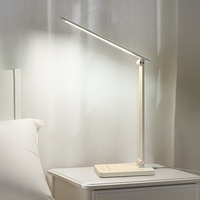 Lampe de bureau LED moderne et simple à CRI 90 pour la protection des yeux, idéale pour l'étude, le dortoir et la lecture au chevet - Contrôle tactile USB, cadeau pour étudiant