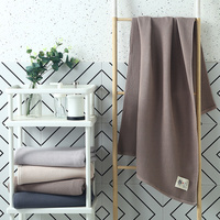 Serviette de bain professionnelle en coton gaufré, super absorbante, séchage rapide, serviette de plage nid d'abeille pour hôtels de luxe et spas