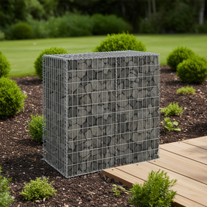 Muro de gaviones de acero galvanizado D0100HHHMRX de 39.4x23.6x39.4 pulgadas con cubiertas para paisajismo - Product Image 2