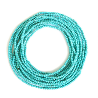 Perles de pierre de turquoise africaine naturelle 2mm véritables perles de turquoise à micro facettes en vrac pour la fabrication de bijoux prix de gros 13"