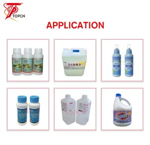 Automatic Corrosive Liquids Bleach Hydrochloric Acid Toilet Cleaner Chlorinated Plastic Filling And Capping Machine