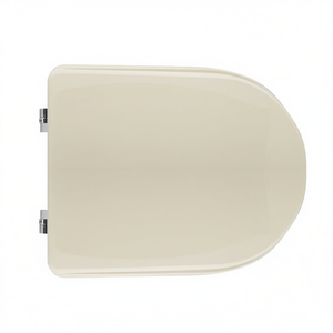 Asiento de Inodoro Redondo Archhome de Nogal con Bisagras de Cierre Lento y Anillas, Plástico Contemporáneo para Baño - Product Image 3